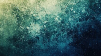 Fototapeta premium an abstract background flows with dark blue, green, and white tones, creating a grainy texture that evokes a sense of depth and intrigue, ideal for web design