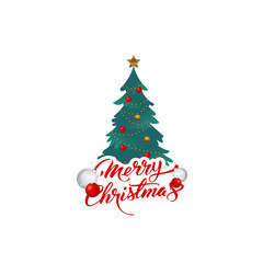 marry christmas background vector simple color design