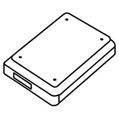 SSD Drive Vector Icon Design