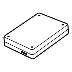 SSD Drive Vector Icon Design