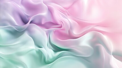 Obraz premium Soft, flowing fabric in pastel colors creating a serene and calming visual effect.