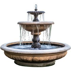 water fountain isolated on white background