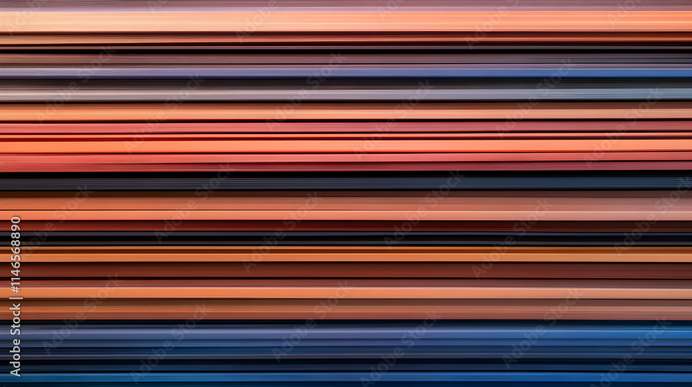 Poster colorful abstract stripes creating a vibrant, dynamic visual effect with blending hues.
