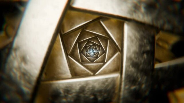 3D rendered horizontal animation of
abstract background, spiral, swirl 