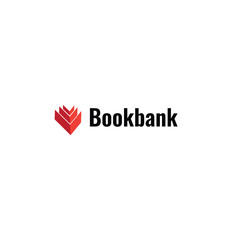 Book bank modern logo design