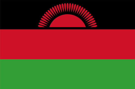 Editable Malawi Flag Vector - High-Resolution National Symbol Customizable Vector File for Africa Perfect for Digital & Print Projects