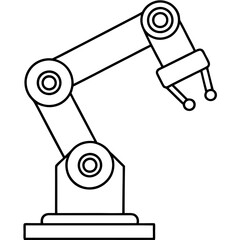 Robotic Arm Vector Icon Design