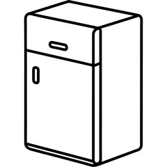 Smart Refrigerator Vector Icon Design