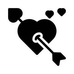 Cupid glyph icon