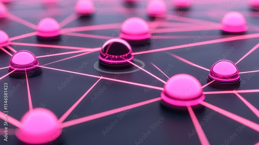 Poster interconnected network nodes digital abstract
