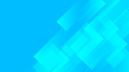 Blue Geometric Pattern Background With Copy Space. Technology Banner. Vector Illustration. Abstract Business Wallpaper. Minimal