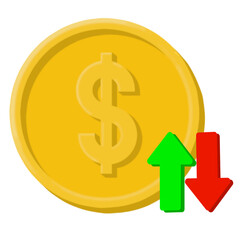 dollar sign icon, dollar symbol, dollar, money, money element, bussines sign, dolar element, coint, icon, arrow, arrow sign, bussines icon, bussines element, internet, shape, sign, coin png