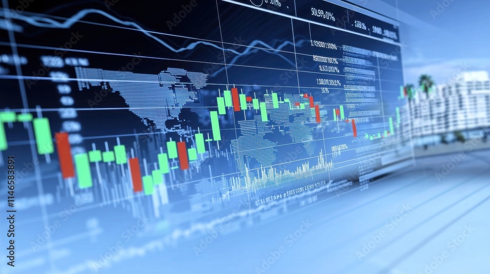 Poster real-time high-tech dashboard interface analysis business environment digital data visualization urb