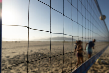 rede de v&ocirc;lei futev&ocirc;lei na praia