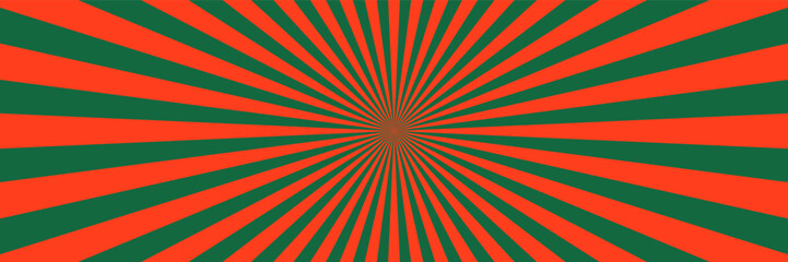 horizontal christmas colors sunburst for pattern and background.