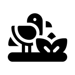 Dove glyph icon