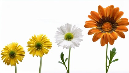 Naklejka premium flowers isolated on white background
