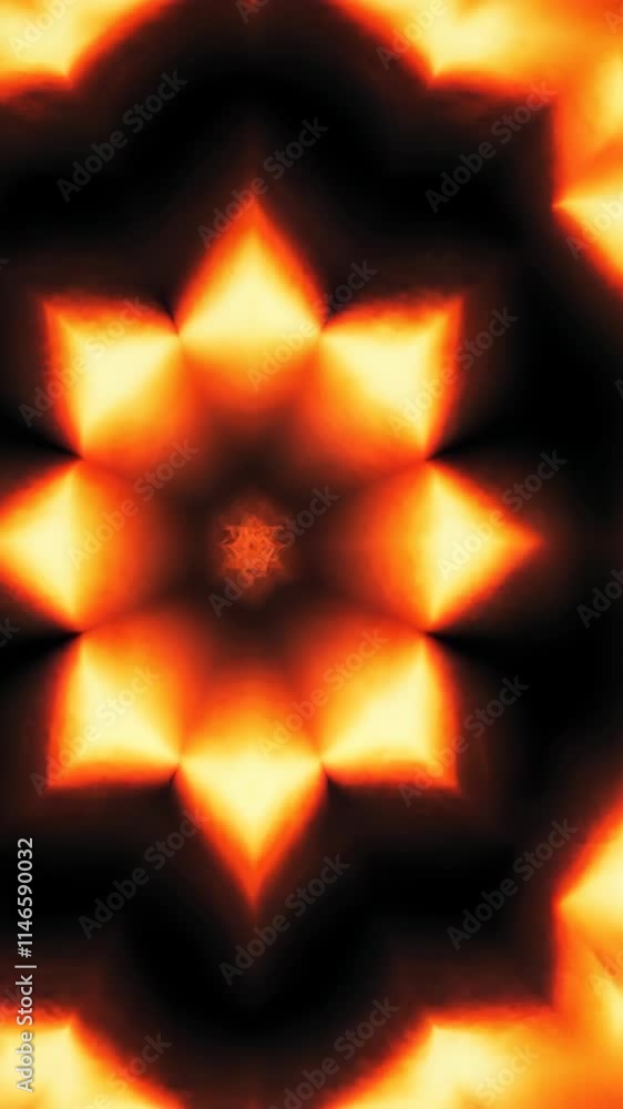 Poster swirling patterns of vibrant orange and black create a mesmerizing visual effect in abstract art