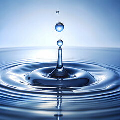 water droplets on white background