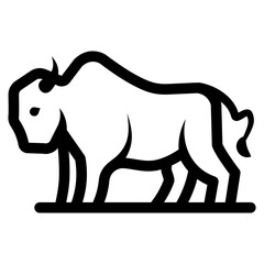 animal bison icon