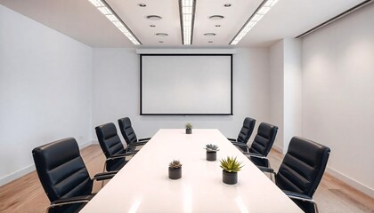 corporate branding identity logo display white blank frame mockup with modern business offices reception background as banner with copy space area mock up