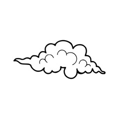 a line drawing of a cloud