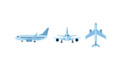 Naklejka premium Airplane icon. Plane symbol. Air plane vector illustration. Airplane vector illustration.