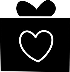 Gift box decorated with heart shape pattern silhouette.
For celebrating Valentine's Day, wedding,wedding anniversary,Mother's Day or Birthday.
Transparent background.