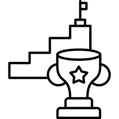 Fototapeta premium Advancement Icon