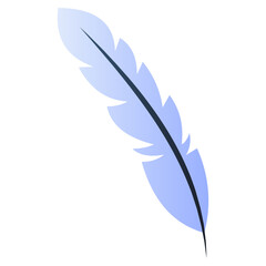 Obraz premium Trendy design icon of feather pen
