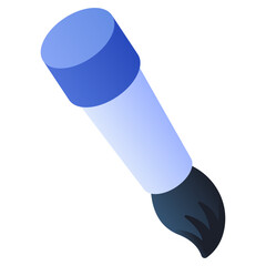 Modern design icon of art brush
