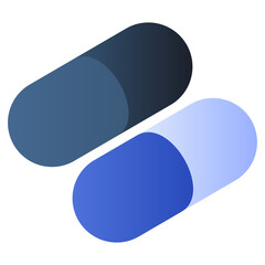 An editable design icon of pills