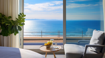 Obraz premium Seaside Serenity: Your Ideal Beachfront Escape