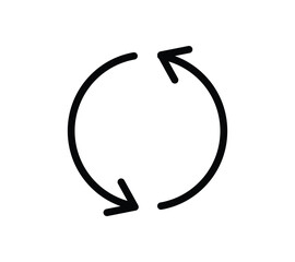 Repeat set icon. Reload icon, vector illustration. collection of Refresh icon, sync repeat and reload arrow icon symbol. Round reload sign, repeat icon, rotate arrow symbol.