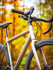 Close-up of a bicycle handlebar.