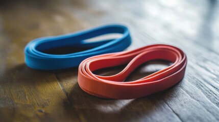 Naklejka premium Resistance bands are a versatile tool