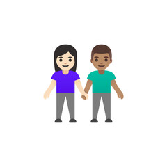 Couple Holding Hands Emoji
