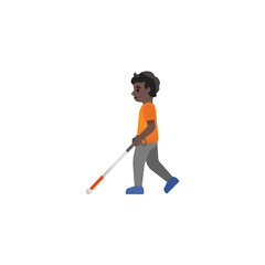 Person Walking with Cane Emoji
