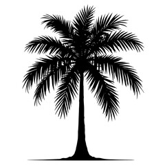Obraz premium Palm Branch Hieroglyph Illustration