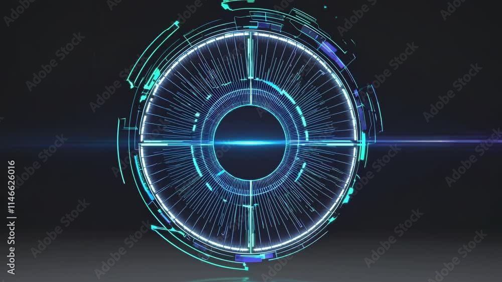 Aufkleber exploring digital effects of futuristic cloud technology in a virtual environment