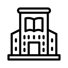 Library line icon