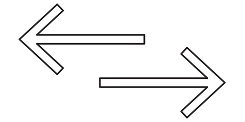 Converter vector icon set black filled and outlined style.