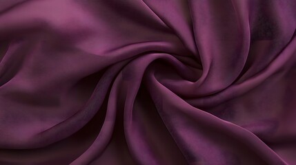 Obraz premium A close-up of rich, purple fabric, elegantly swirling to showcase its texture and sheen.