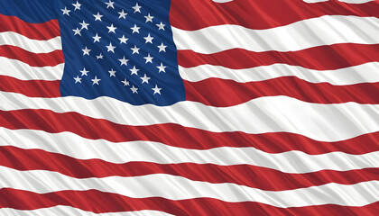 Naklejka premium USA flag | Flag of the United States of America, Generative Ai