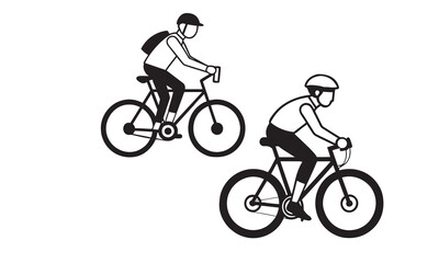 Fototapeta premium bicycle silhouette vector