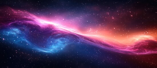 Obraz premium Colorful nebulae in deep space with swirling colors.