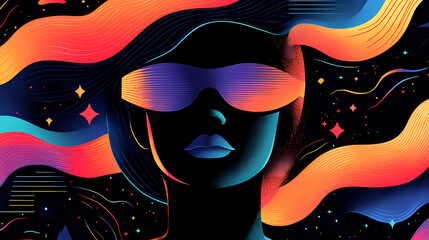 Interstellar Journey: Astronaut in Modern Illustration