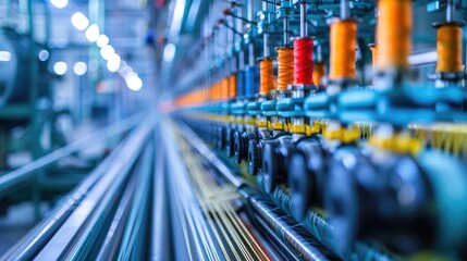 Modern Textile Factory Thread Production Line