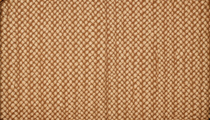 Fototapeta premium Close-up of tightly woven jute fabric with vertical alignment 