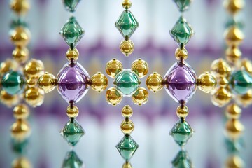 Geometric Glass Beads: Colorful Symmetry in Modern Abstract Art